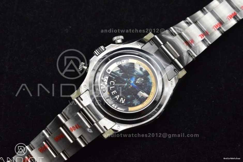 Best Dial SS Clean Markers Comfortable 1:1 Daytona Edition SS on Clone Bracelet Asian 785 904L Ice 904L Super Sticks Blue 126506 0331